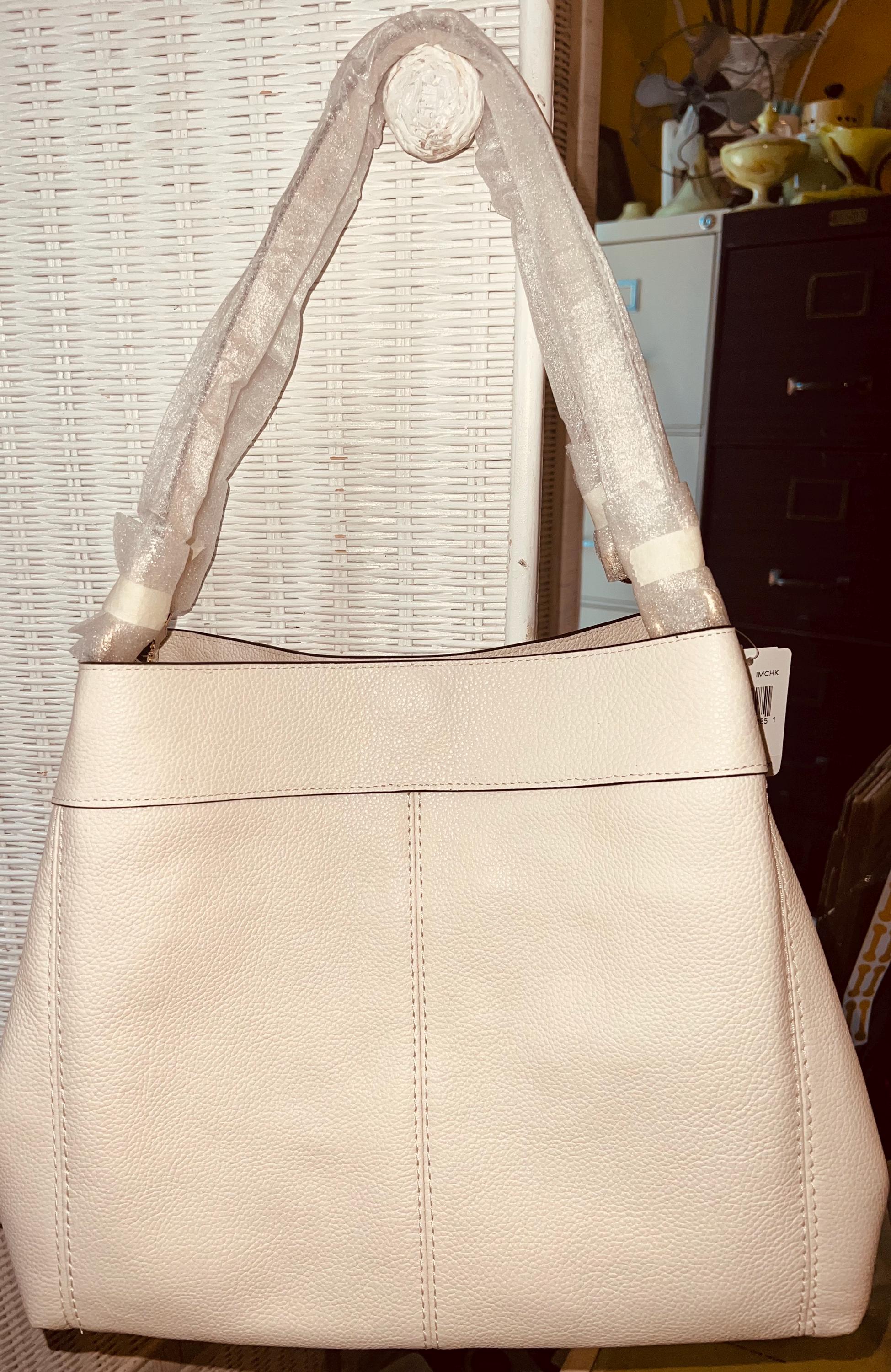 Coach Star Studded Lexy F22314 Chalk (ivory) Leather Tote Bag (NWT 
