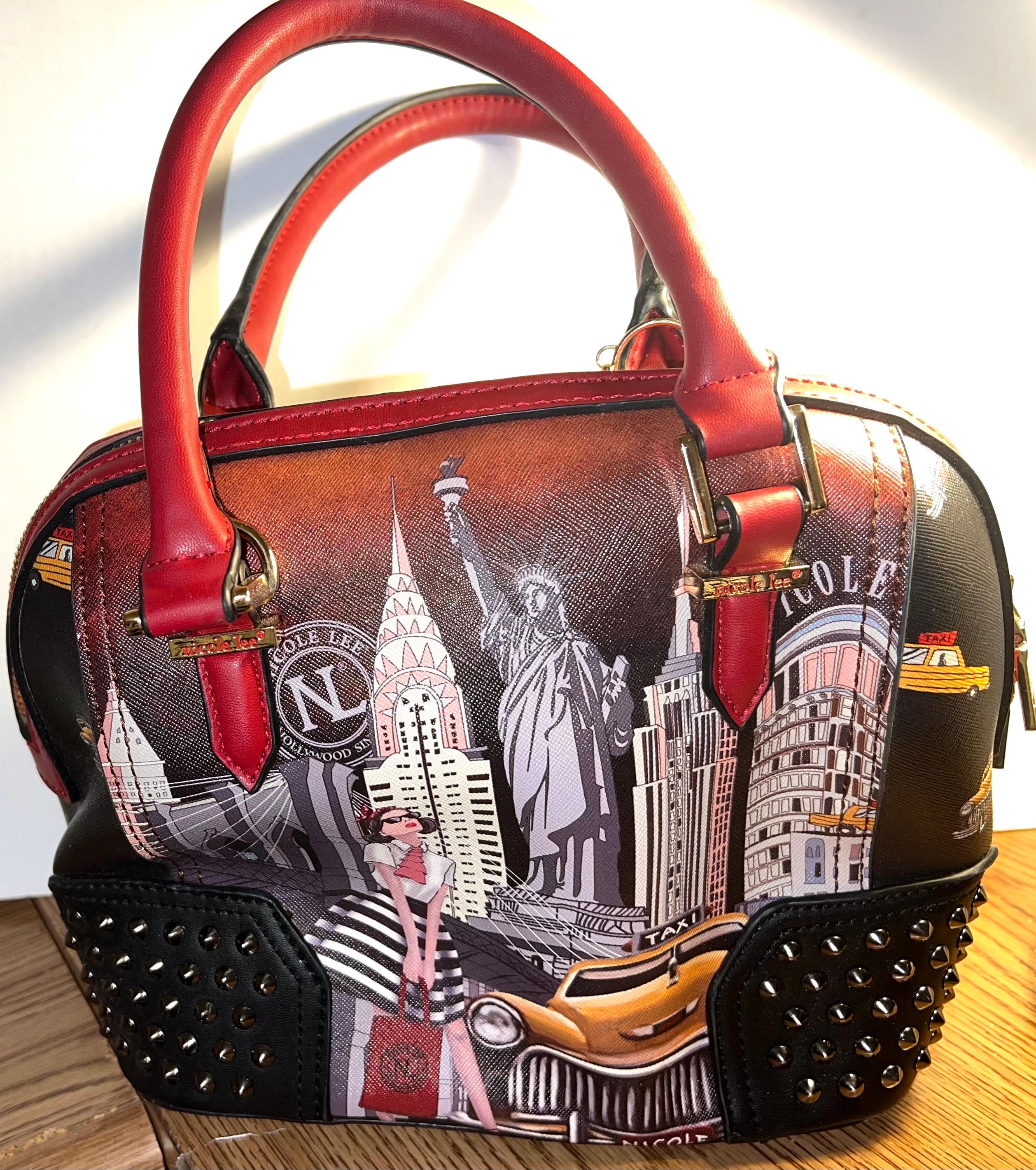 Nicole Lee Bag, About 11x9x4”, Excellent as New Condition, Very