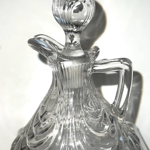 Cambridge Glass Crystal Caprice Cruet & Matching Stopper, Perfect Condition!