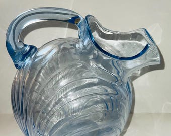 Cambridge Glass Moonlight Blue Caprice 80 Unzen Ballkrug (der größte) HTF! Top Zustand! So schön!