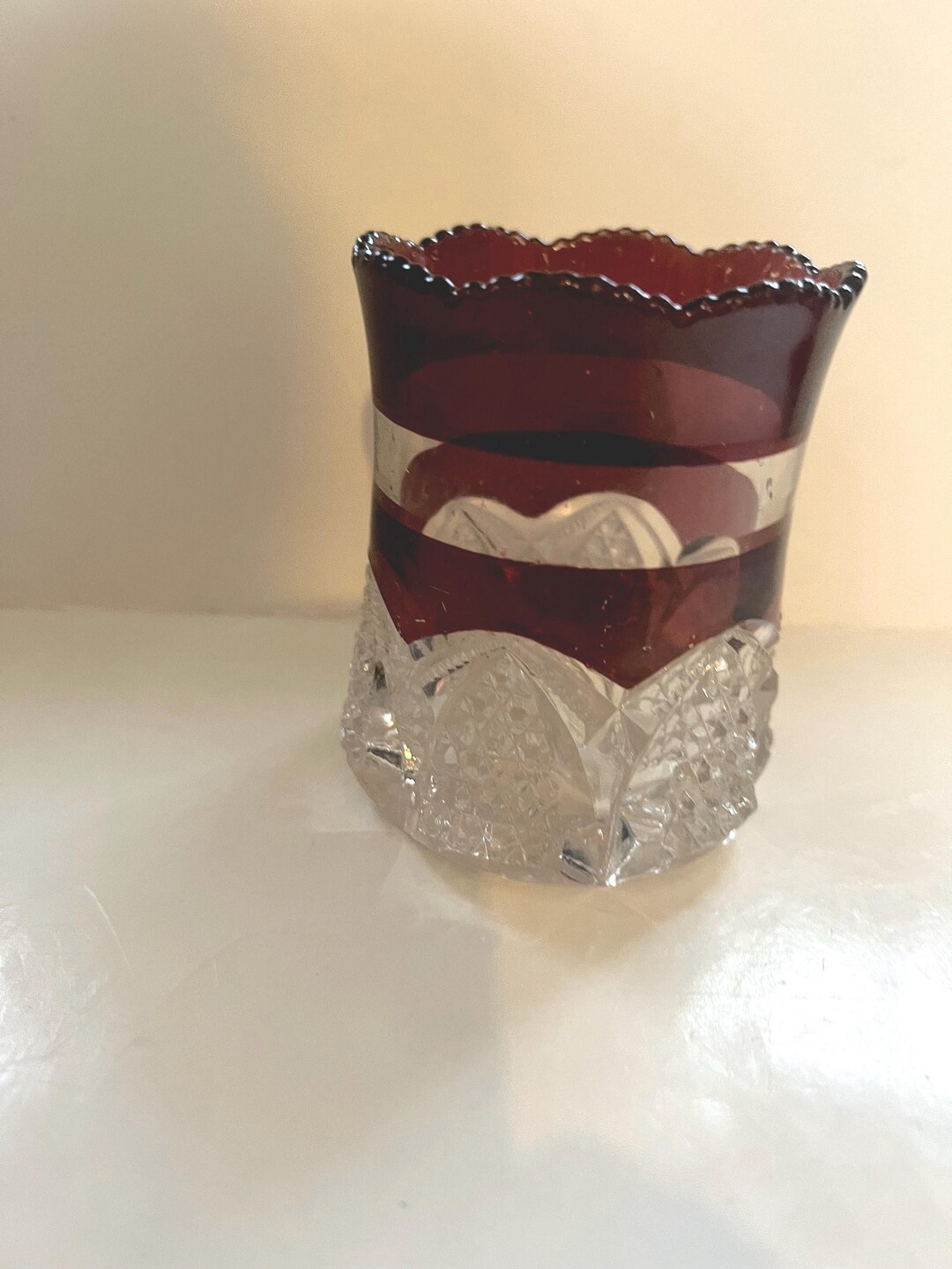 EAPG Spooner, Ruby Flashed, Early 1900’s, See Description for Further ...