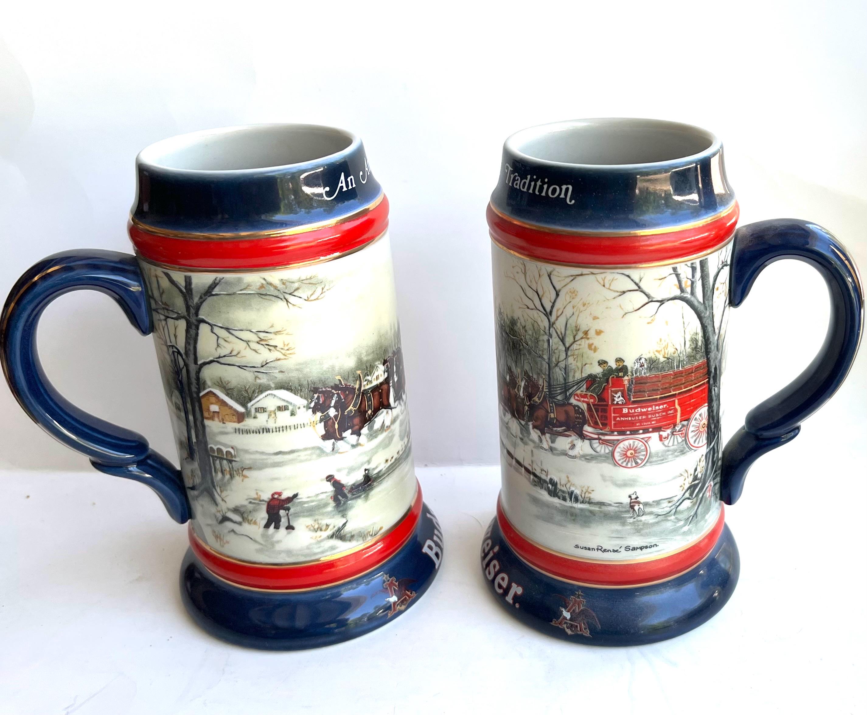 1990 Budweiser Stein - Etsy