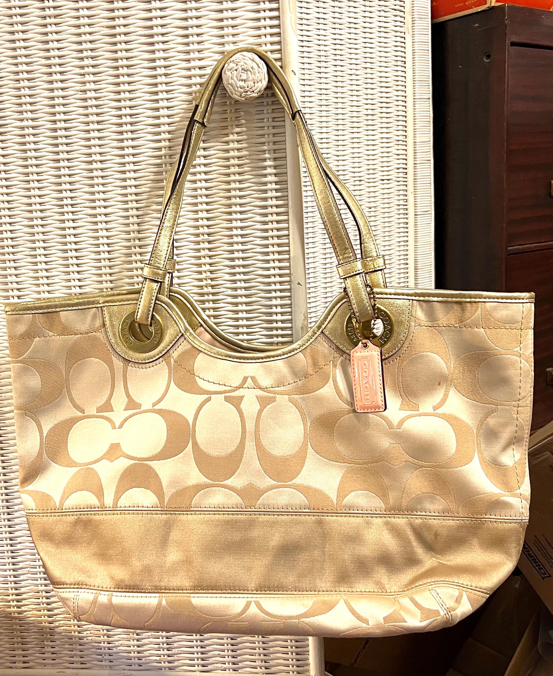 Coach Signature Bag, Vintage, VG Condition With Just a Bit of