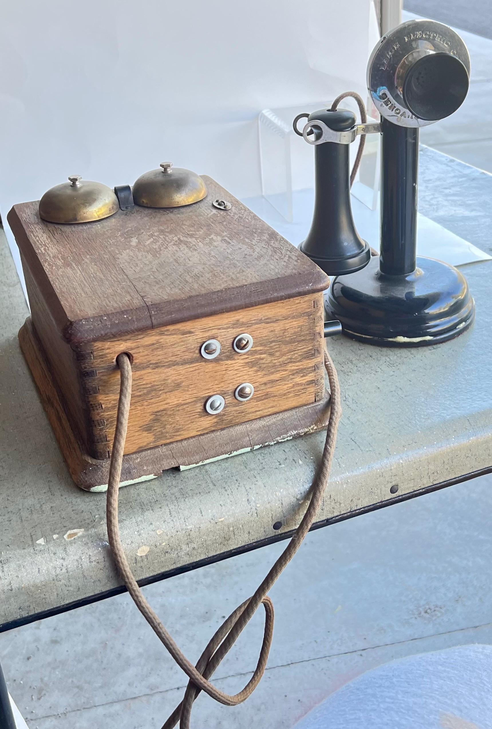 Antique Telephone Ringer Box - Etsy