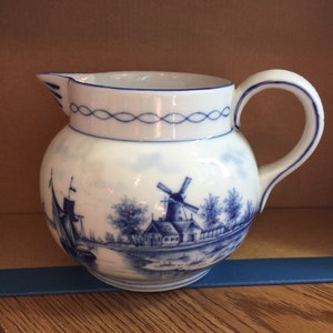 DELFTS DUITS: Swaine porselein Duitse Duitsland Delft 4 1/2" kan