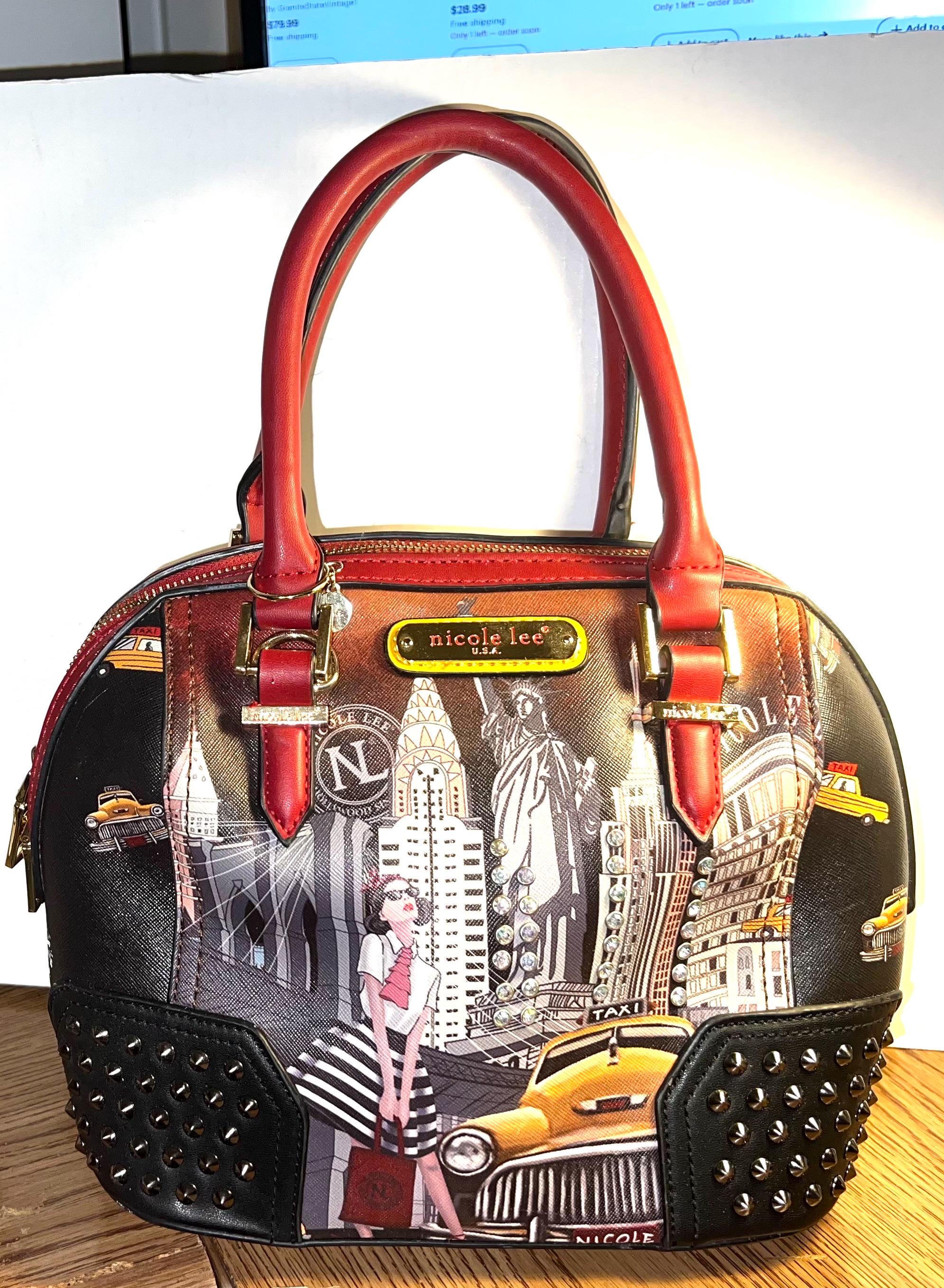 Nicole Lee Bag, About 11x9x4”, Excellent as New Condition, Very