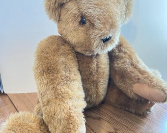 Vintage VERMONT TEDDY BEAR, 15-16” Tall, 1992, Plush, Jointed