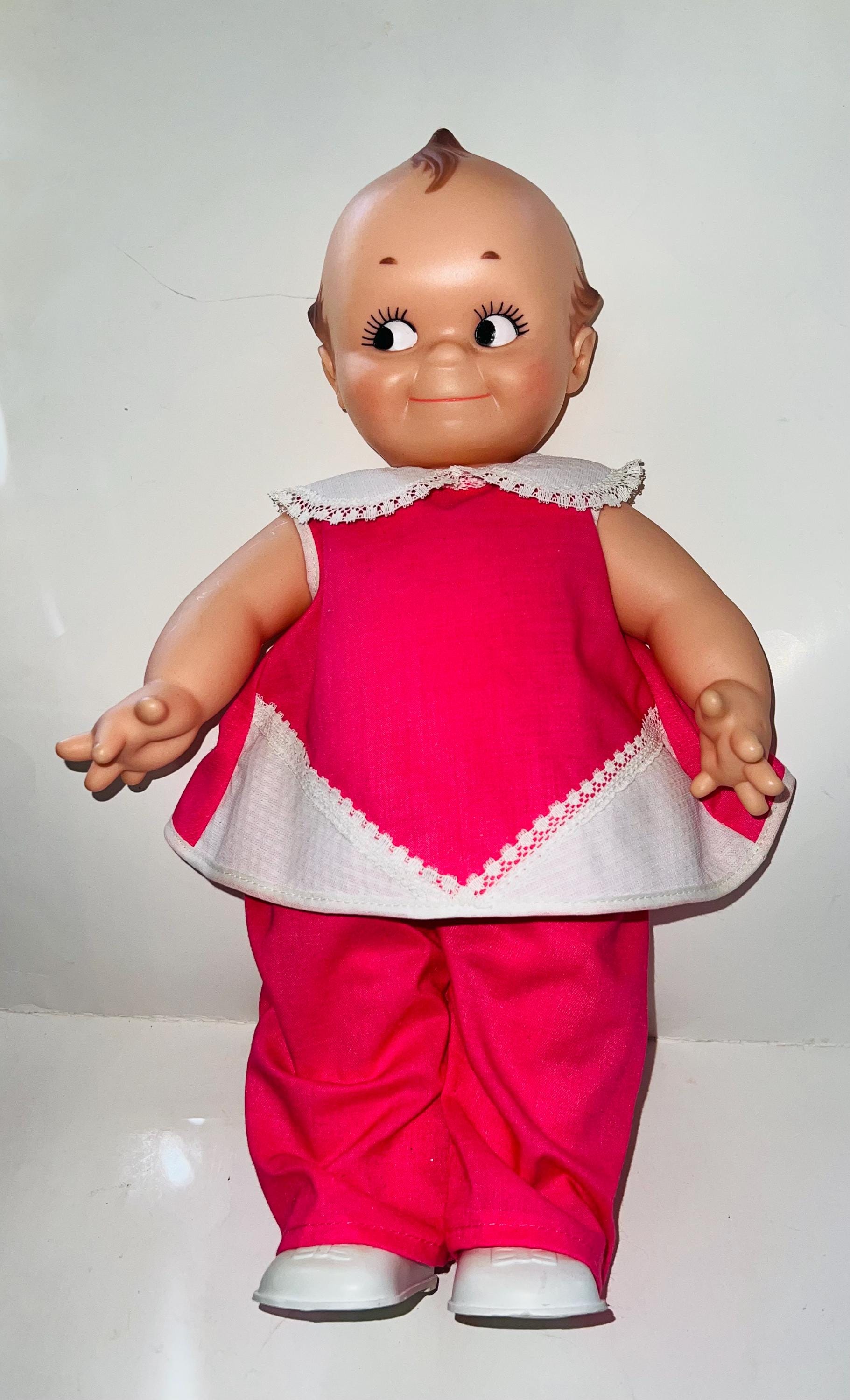 kewpie dollカメオキューピー パジャマピンク Cameo Kewpie Doll Marked “cameo , 11-7-67” About 16” Tall, Hard