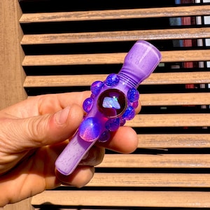 Heady rosa opalpipa Heady One Hitter Chillum Unik flickvänlig handväska pipa pipor prinsessregnbågsglaspipa