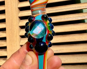 Linework Chillum, Heady Chillum, Heady Pipe, Heady glass, Glass Chillum, glass pipes