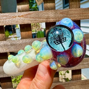 Frisbee Golf Pfeife, Disc Golf Pfeife, grüne Glaspfeife, Pfeife, mundgeblasene Glaspfeife, berauschendes Glas, Pfeife, Sportpfeife, Unikat Glaspfeife