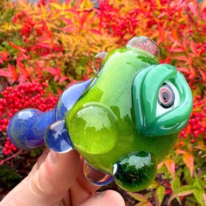 Pipa de globo ocular, pipa alienígena, pipa de vidrio embriagadora, pipa de monstruo, pipa verde, pipa de ciencia ficción, pipa de demonio, pipa de criatura, pipa, pipa de vidrio