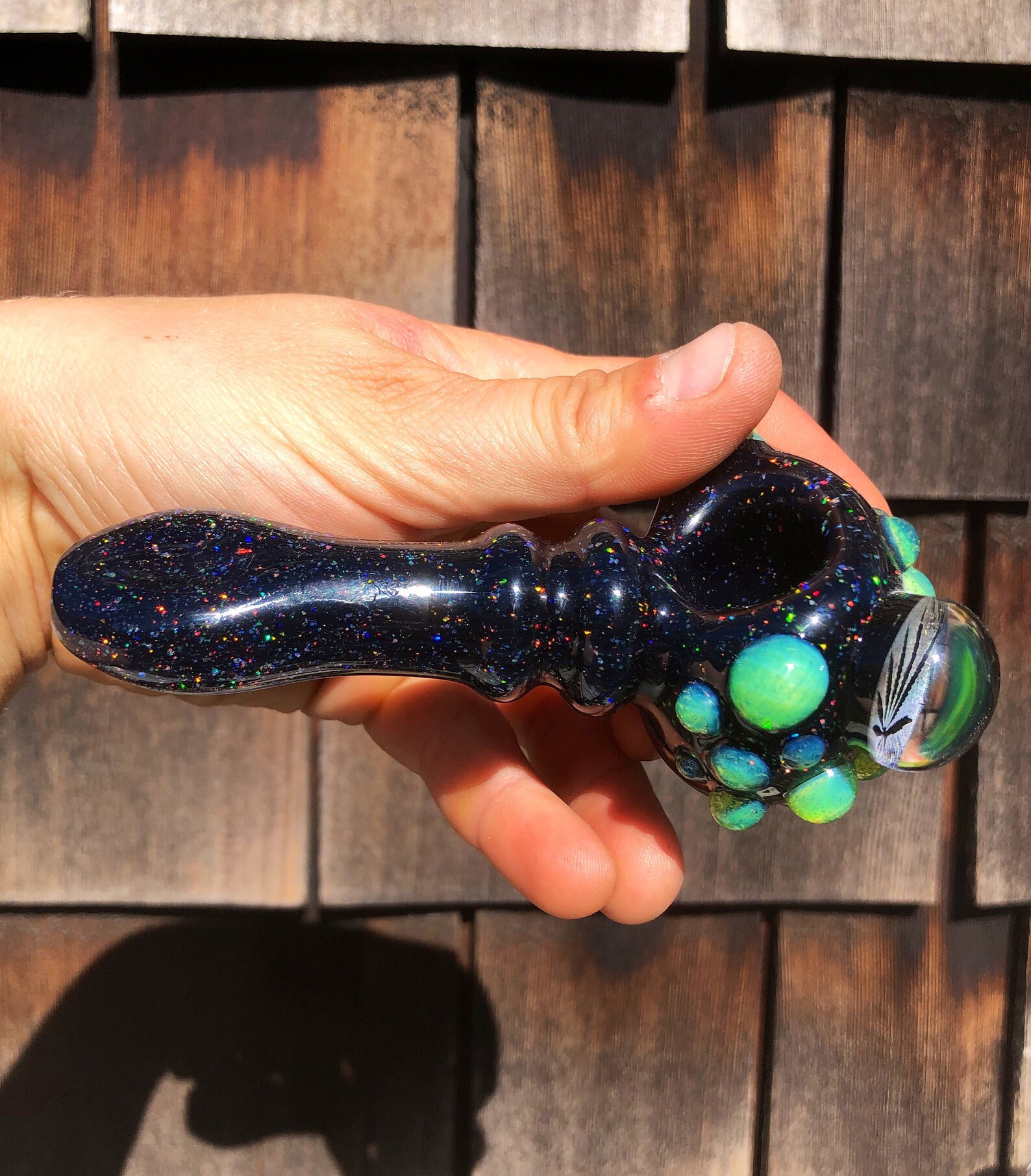 Heady 420 pipe heady glass pipes girly rainbow pipe glass Etsy