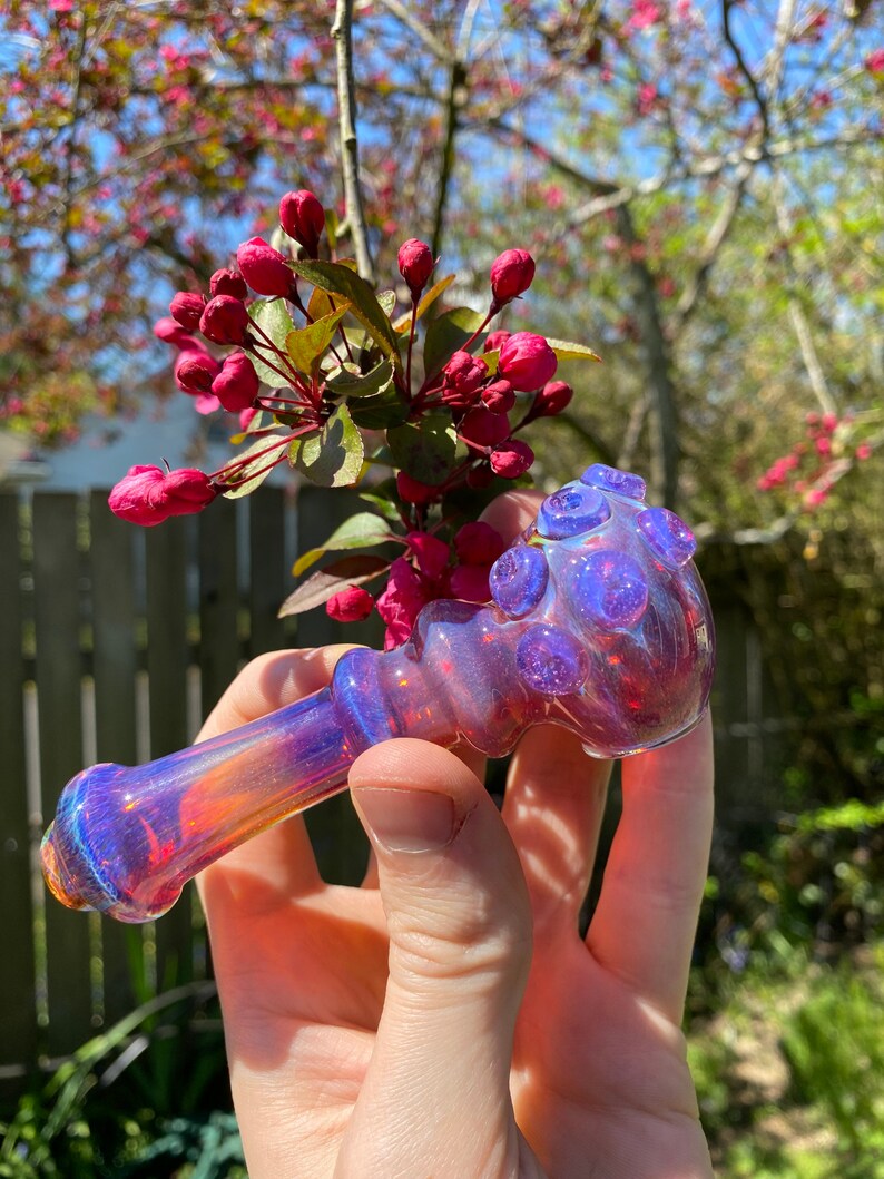 Amber Purple Pipe Purple Pipe Glass Pipe Heady Pipe Etsy