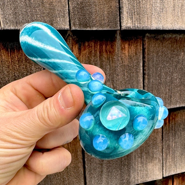 Girly Sparkle Opal pipe unique sac à main violet Pipe girly verre fumant pipe Heady Glass Pipe pipes