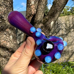 Pink Slyme Pipe, Glass Pipe, Amber purple Pipe, Heady Pipe, Thick Pipe, Hippie Pipe, Trippy Pipe, Rainbow Pipe, pipe, glass pipe, pipes