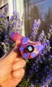 Girly Sparkle Opal pipe unique Purple purse Pipe girly glass smoking pipe Heady Glass Pipe pipes 