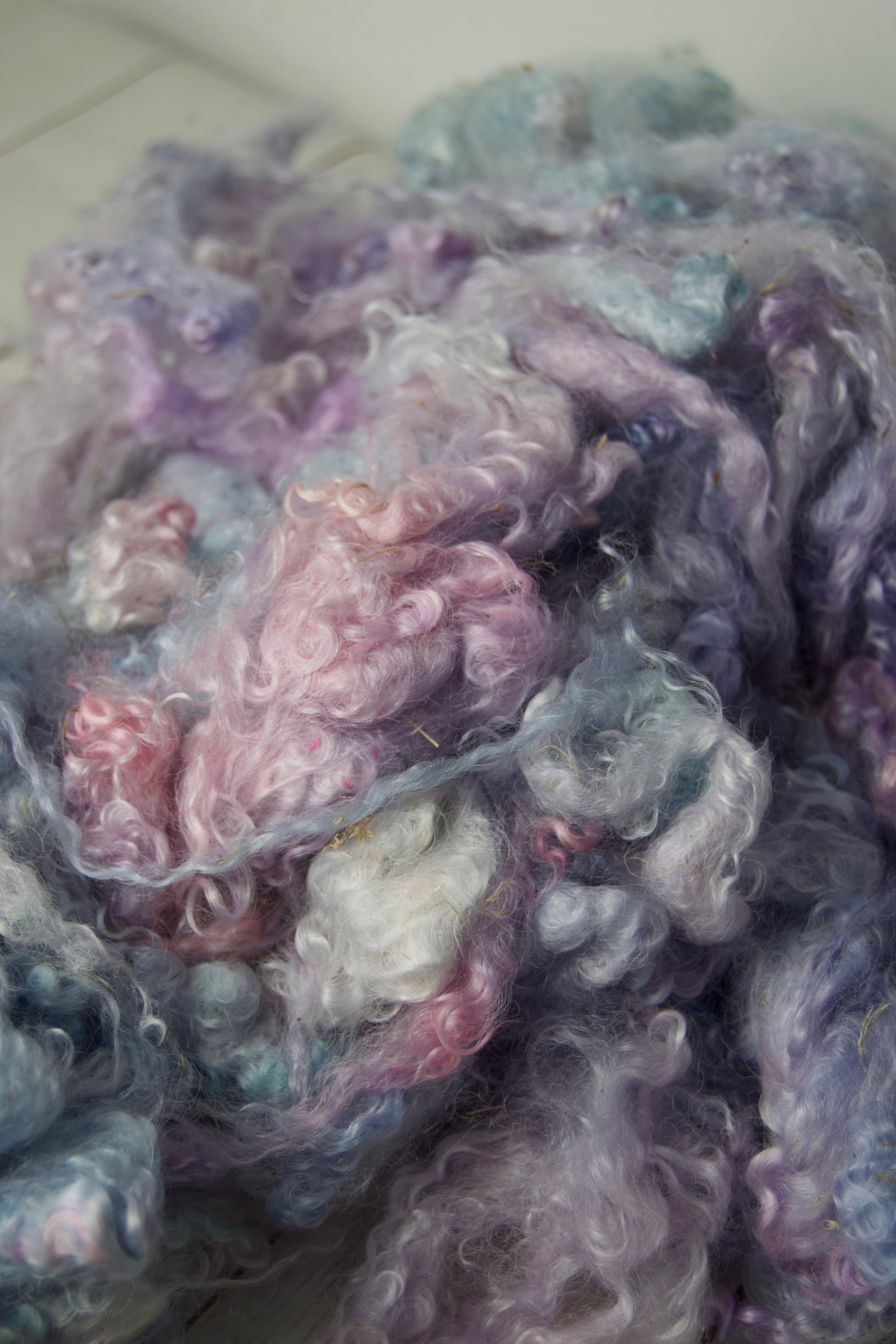Mohair Fibre Hand dyed Mohair Fleece 50g. Shade Sugared Etsy