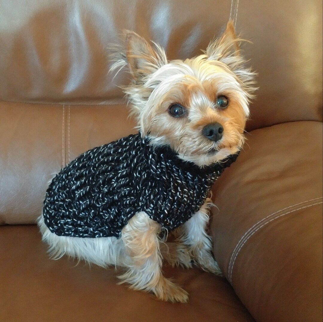 Dog Sweater Knitted Dog Sweater Handknit Dog Sweater Yorkie Sweater