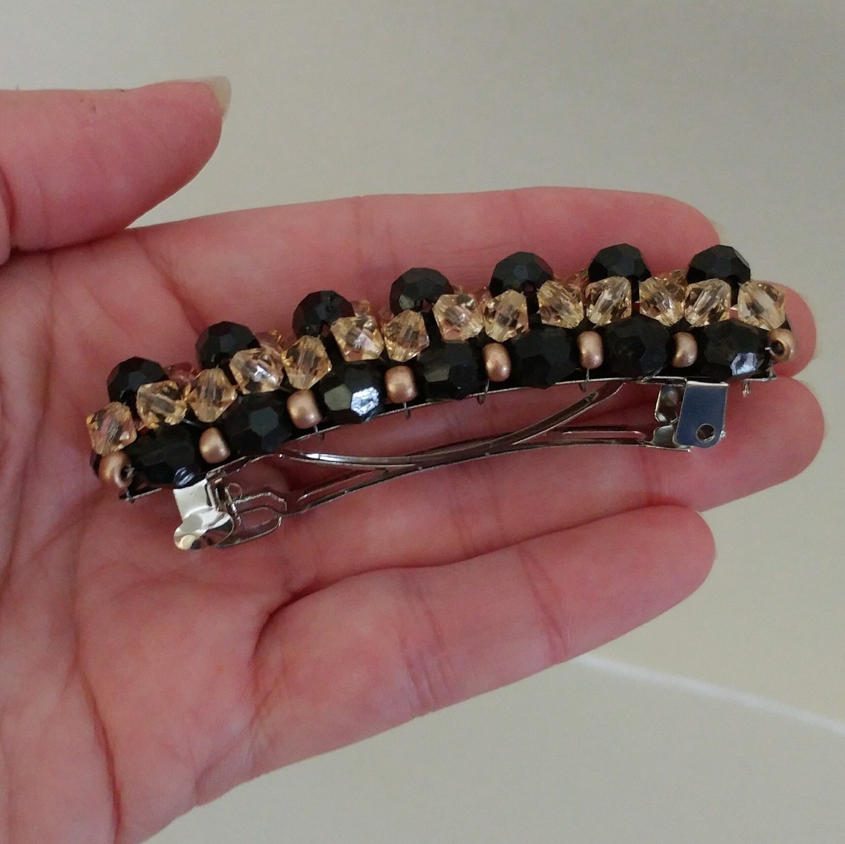 Barrettes Beaded barrettes Hair grips Hair fasteners Etsy