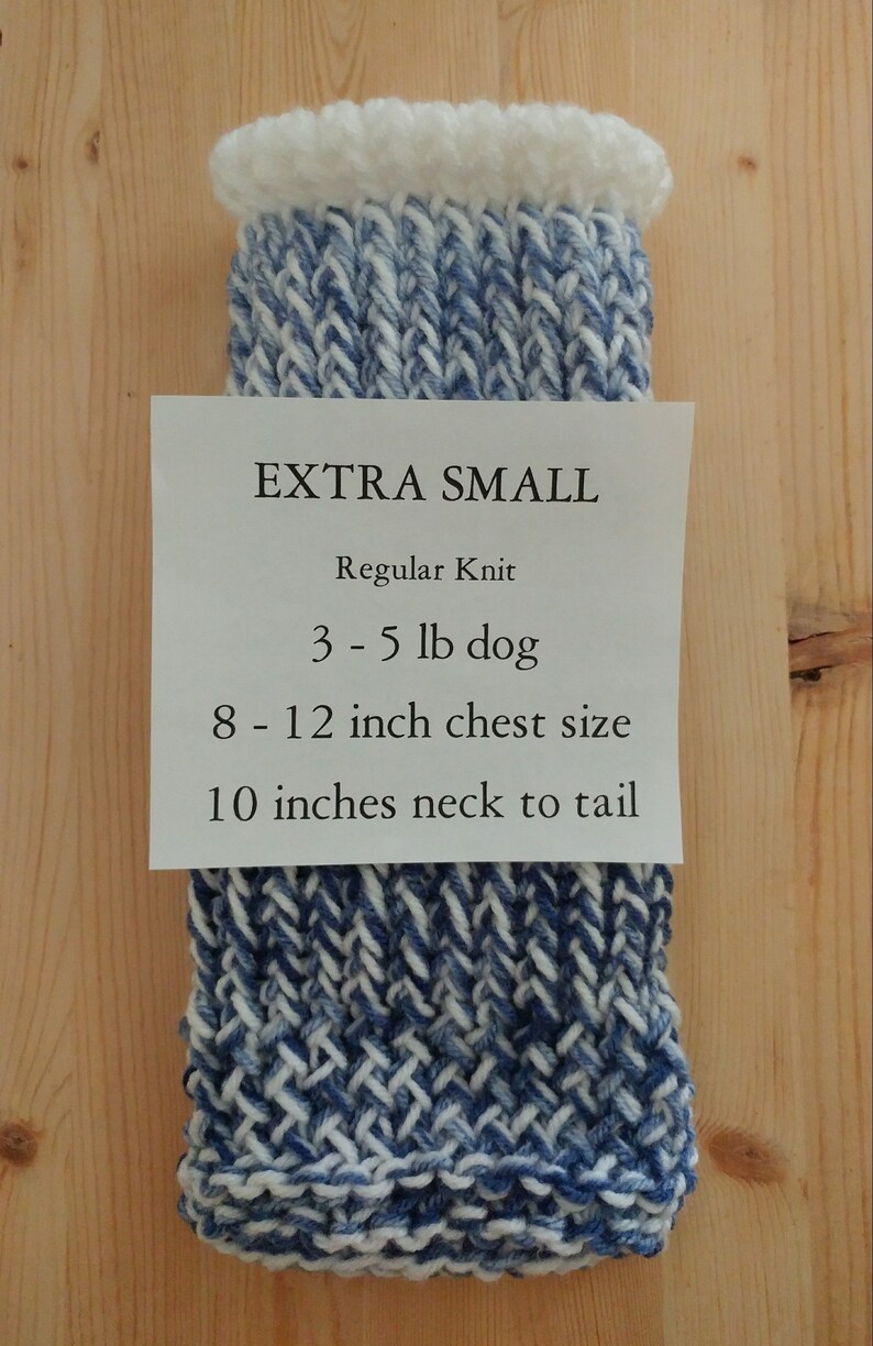 Dog clothes EXTRA SMALL Chihuahua clothes Puppy sweater Dog Sweater Dog coat Pet sweater Teacup dog sweater Denim white