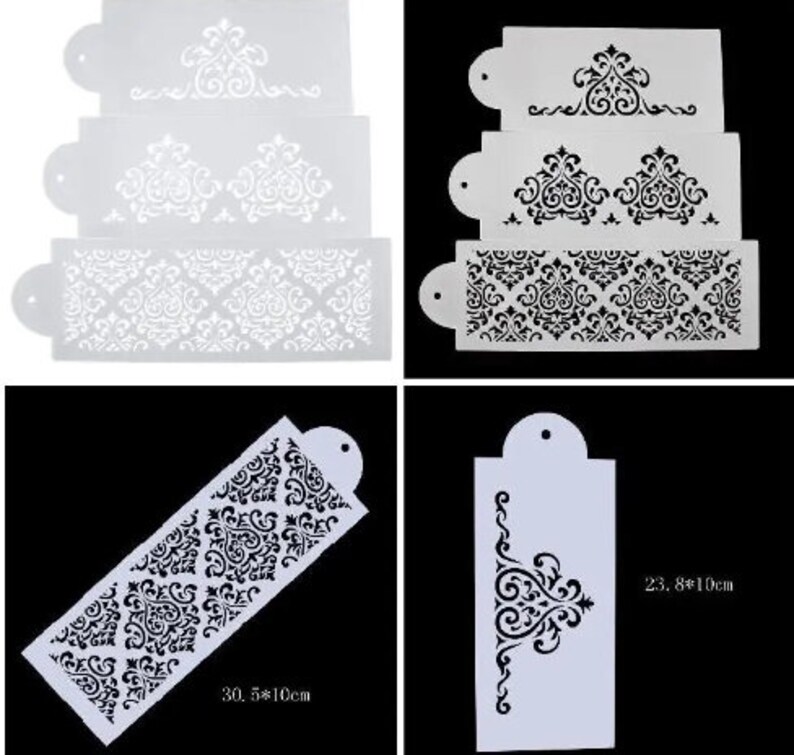 Filagree Stencil // Buttercream Stencil // Cake Stencil // Cake