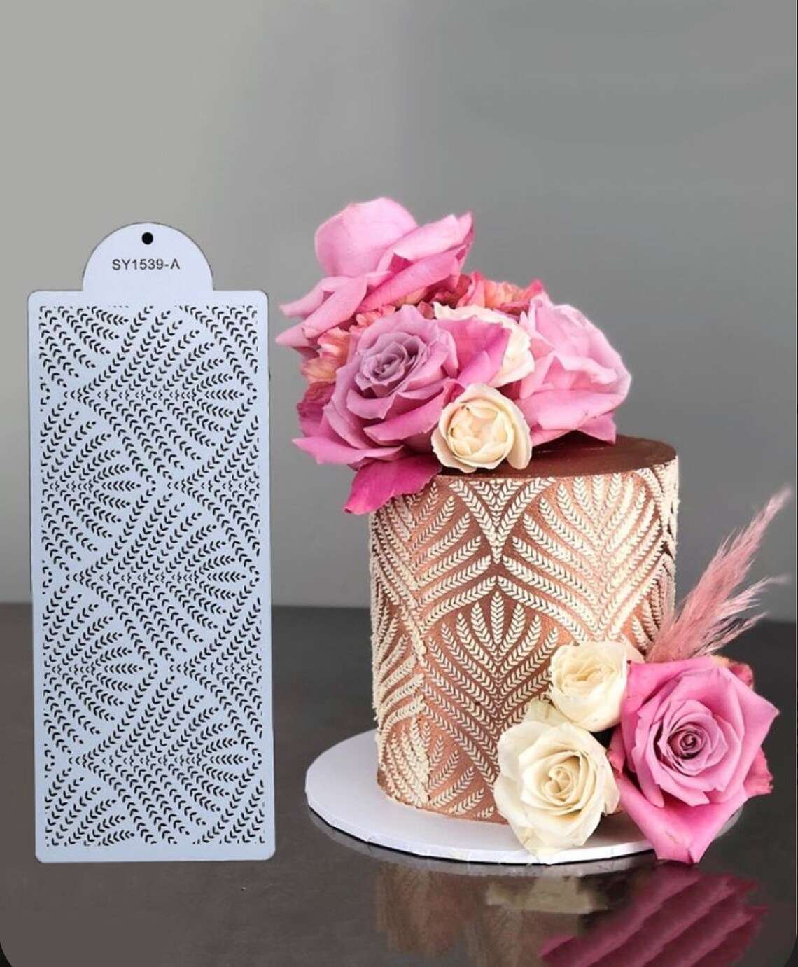 Wheat Stencil // Buttercream Stencil // Cake Stencil // Cake Etsy