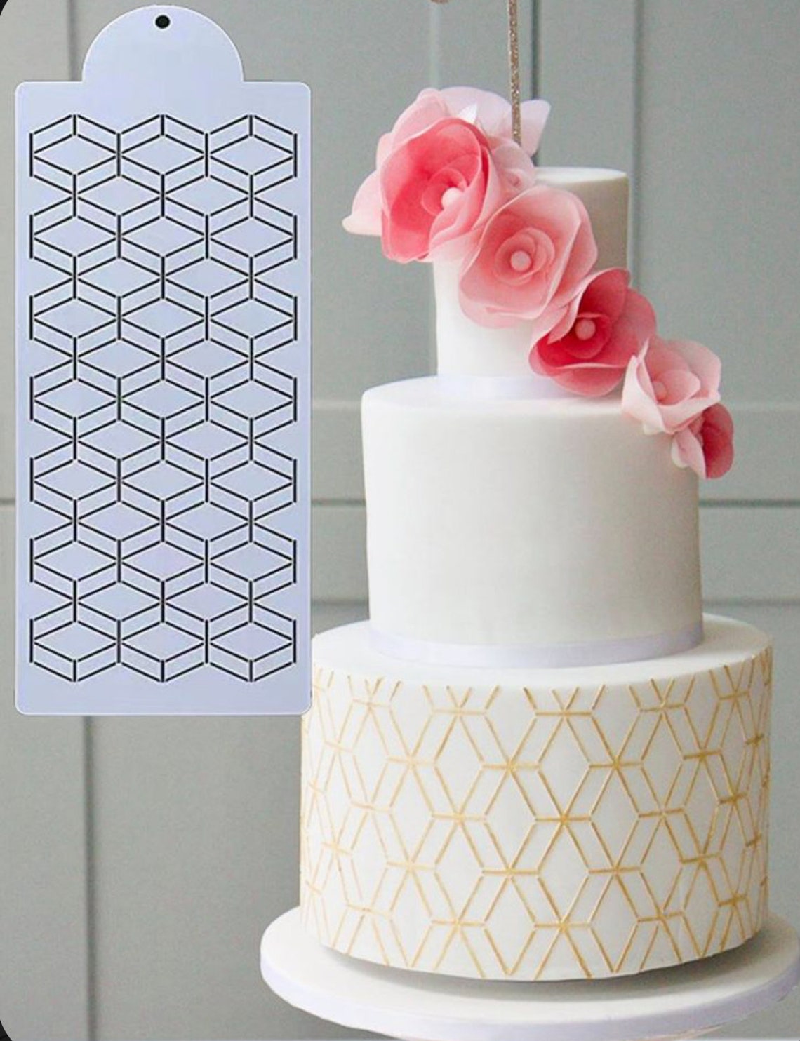 Great Gatsby Geometric Stencil // Buttercream Stencil // Cake Etsy