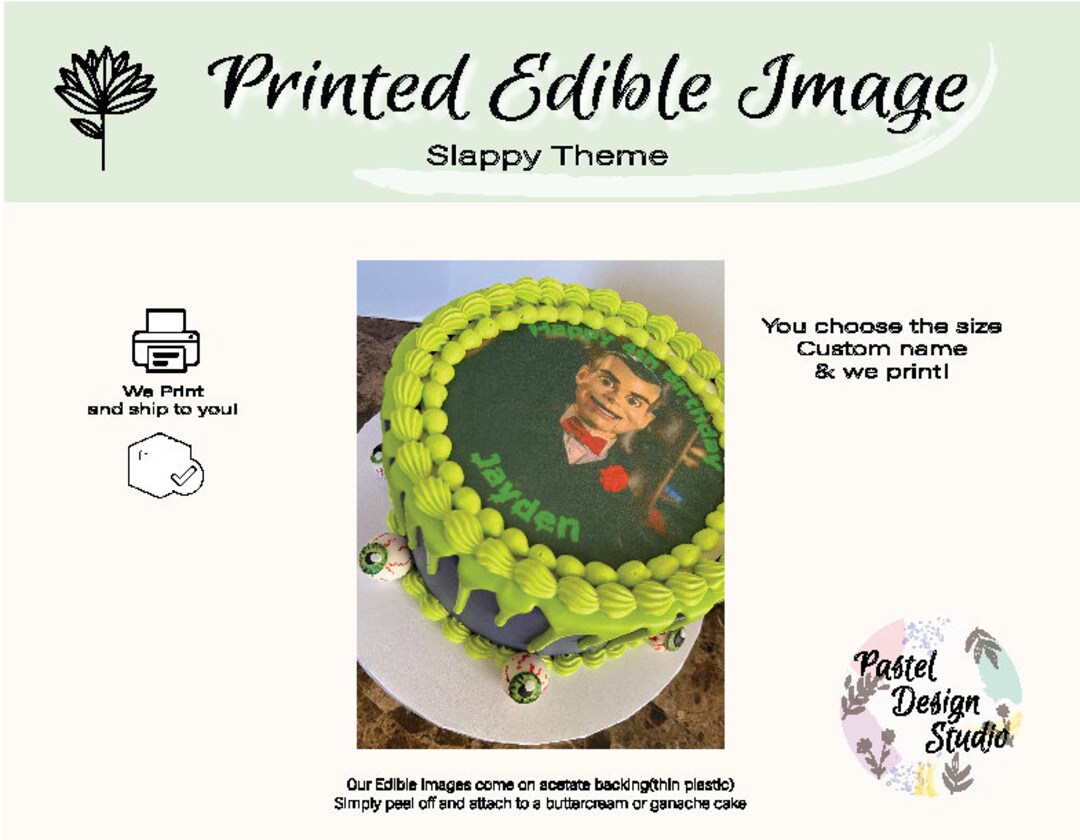 Slappy Edible Image for Birthday Cake// Goosebumps// Slappy Cake ...