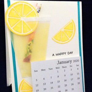 Lemonade Glücklicher Tag Mit Kalender Grußkarte