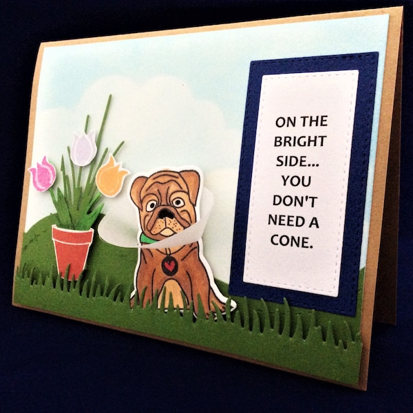 Get Well Cone Of Shame Greeting Card