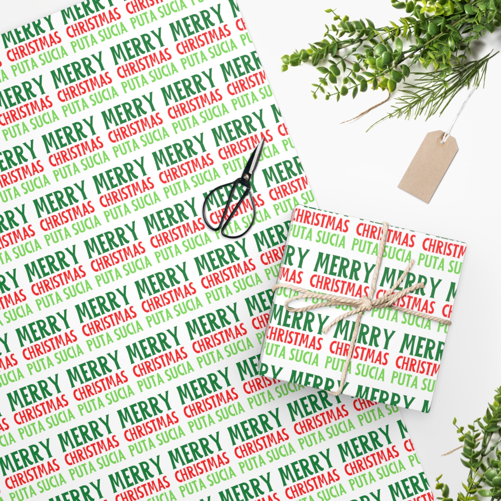 Puta Sucia Wrapping Paper, Funny Spanish Wrapping Paper, Puta Sucia  Christmas Gift - Etsy