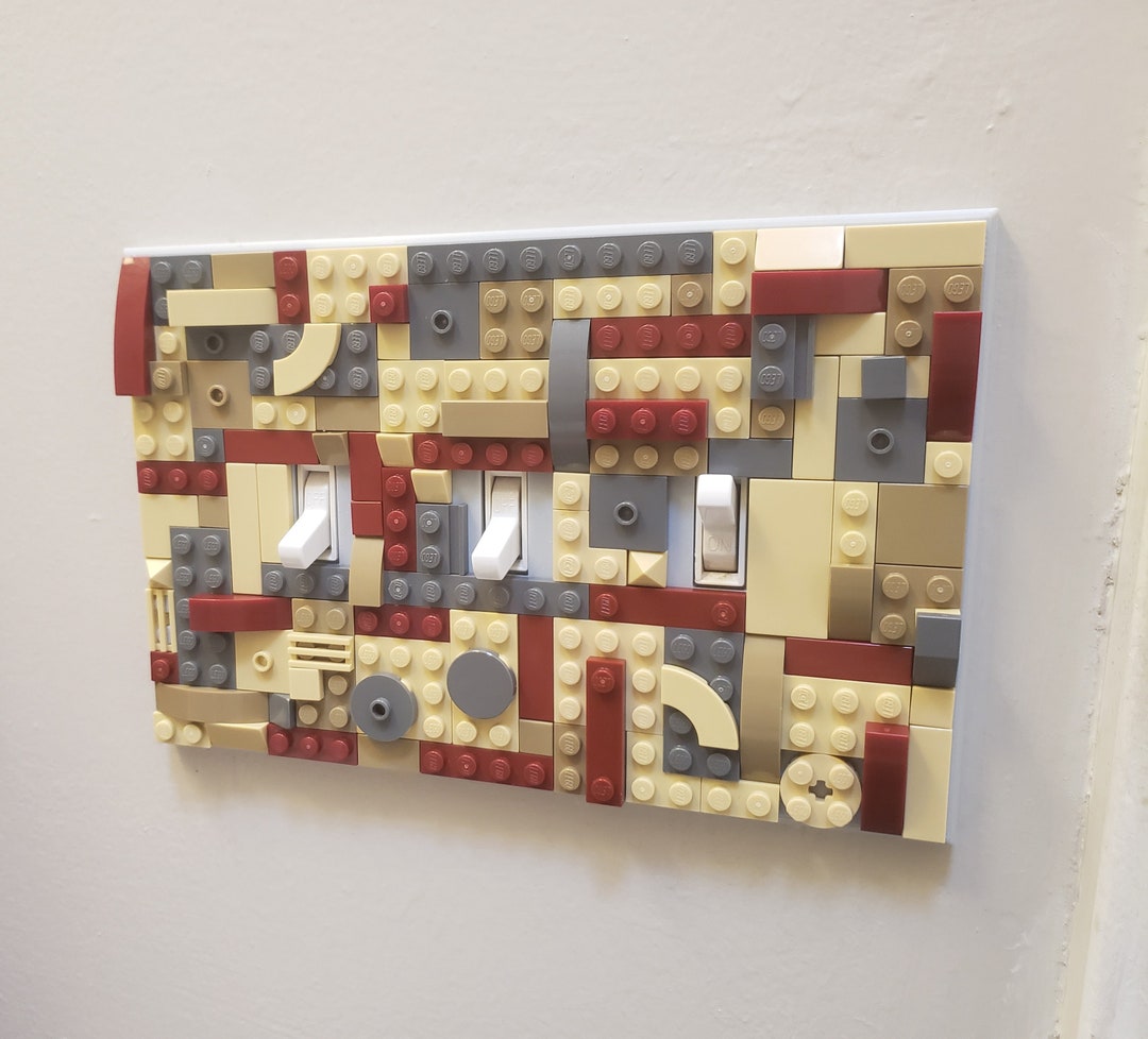 Lego Rocker Switch 3D LEGO® Brick Compatible Triple Switch & Rocker Cover Plate | 3D ...