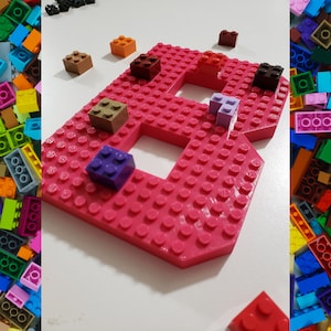 3D LEGO® Brick Compatible Letters | Personalized Kids Room Decor | Unique Name Gift for Boys & Girls | Birthday Gift | Classroom Decoration