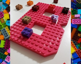 3D LEGO® Brick Compatible Letters | Personalized Kids Room Decor | Unique Name Gift for Boys & Girls | Birthday Gift | Classroom Decoration