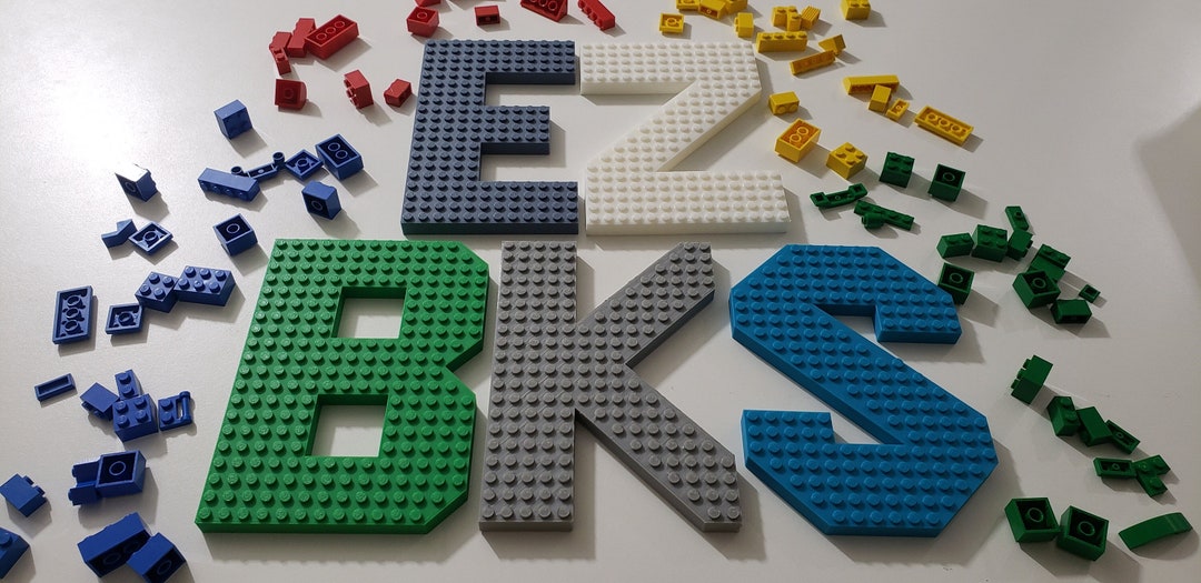 Bulk 3D LEGO® Brick Compatible Letters | Personalized Kids Room Decor ...