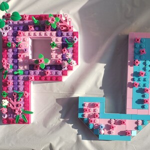 3D LEGO® Brick Compatible Letters | Personalized Kids Room Decor ...