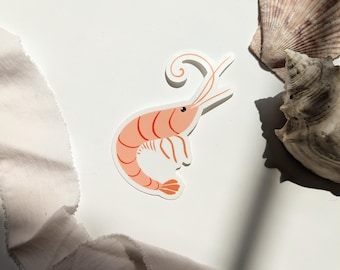 Shrimp Vinyl Sticker