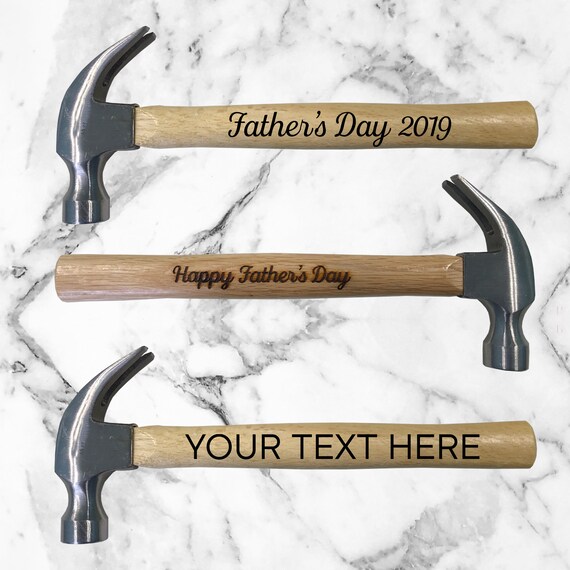 engraved hammers for dad