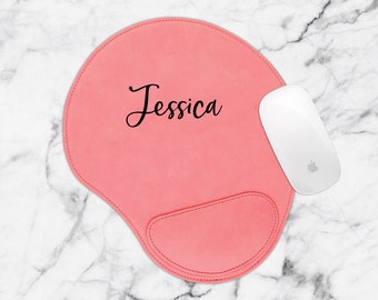 Custom Mouse Pad, Leather Mouse Pad, Mouse Pad with Wrist Rest, Personalized Mousepad, Cloth pad, Large Mouse Pad