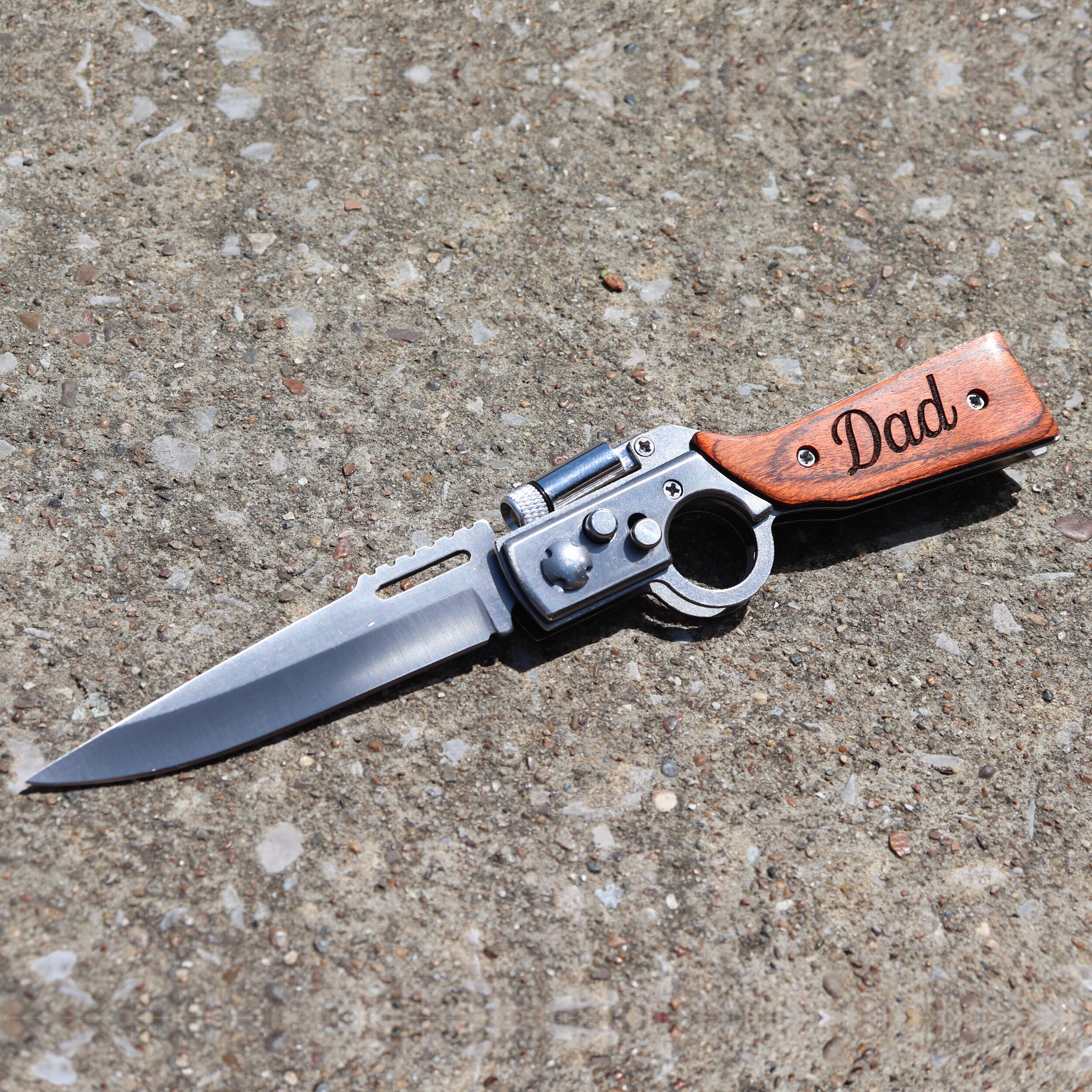 Fathers Day Knife Dad Pocket Knife LED Pocket Knife Etsy