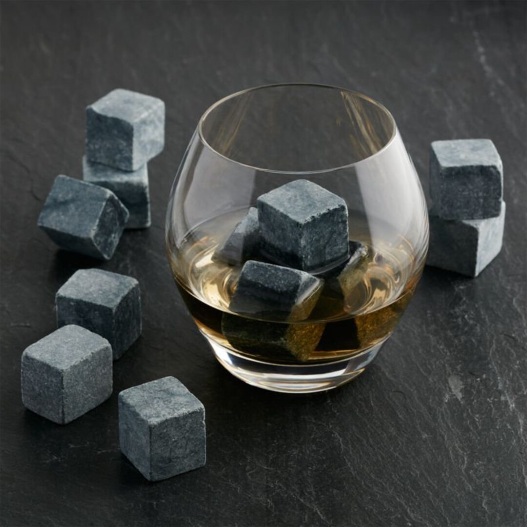 Whiskey Stones, Set of 9 With Velvet Pouch, Whiskey Rocks, Chilling ...