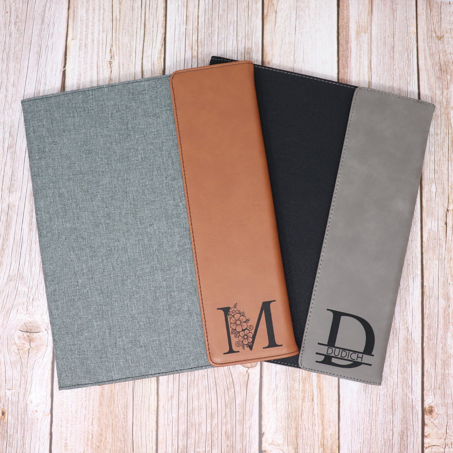 Leather Portfolio Personalized Portfolio Leather Folder Etsy