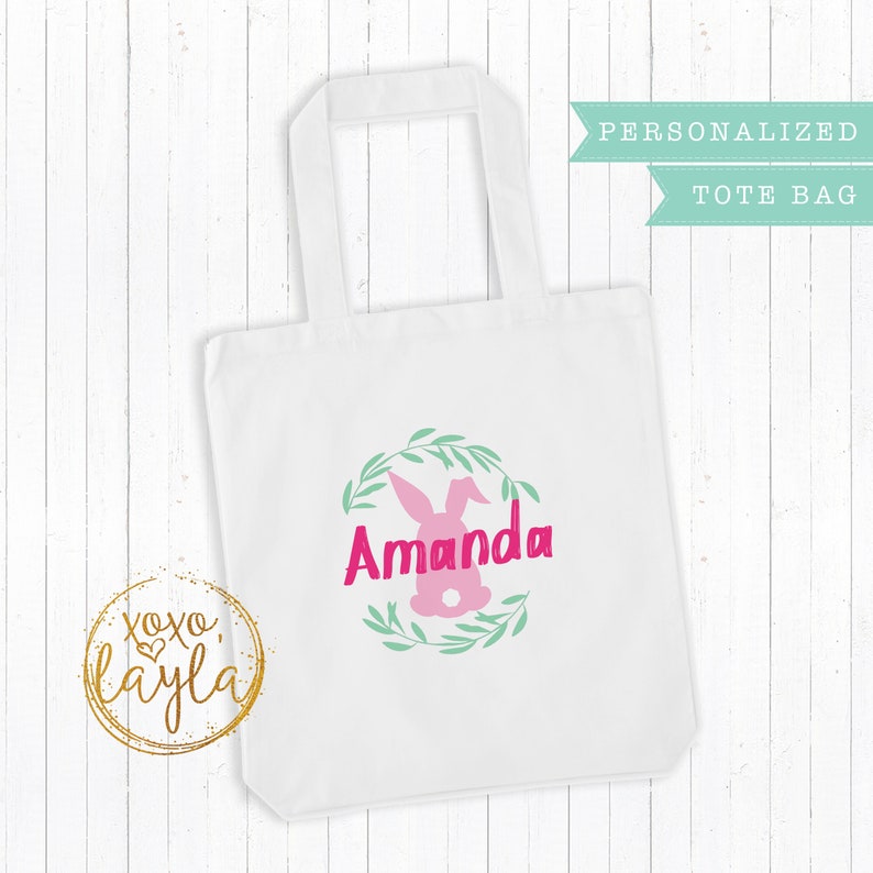 Easter Egg Tote Easter Bag Easter Bag for Kids Personalized tote bag Easter Egg Basket Easter Bunny Easter Tote Easter Egg Bag