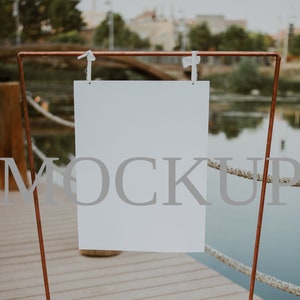 45x60 cm Schild Mockup, Großes Schild Mockup, Hochzeitsschild Mockup, Hochzeit Poster Mockup, Hochzeit Mockup, Sitzplan Mockup, Event Schild Mockup