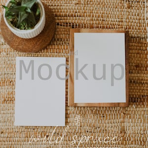 Boho - Mockup de cartão de casamento, mockup de convite, mockup de papelaria para casamento, mockup de cartão em branco, mockup de cartão, mockup de papelaria, fotos de mockup