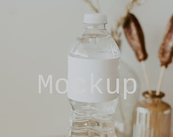 Boho- Water Bottle Mockup, Bottle Label Mockup, Label Mockup, Wedding Label Mockup, Wedding Stationery Mockup, Mockup Photos, Mockup