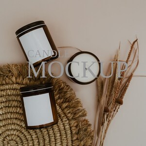 Candle Mockup, Candle Label Mockup, Mockup Candle, Candle Mock Up, Label Mockup, Mockup Label, 4x4" Label Mockup, Product Mockup, Mockups