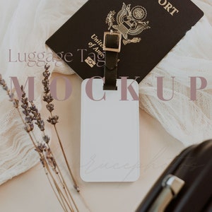 Zazzle Luggage Tag Mockup, Tag Mockup, Luggage Mockup, Name Tag Mockup, Travel Tag Mockup, Travel Name Tag Mockup, Card Mockup,  Mockup