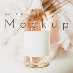 Boho Champagne Label Mockup, Champagne Label Mockup, Bachelorette Champagne Mockup, Label Mockup, Champagne Mockup, Bottle Mockup, Mockup